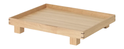Tablett Ferm Living Bon Wooden Small Oak