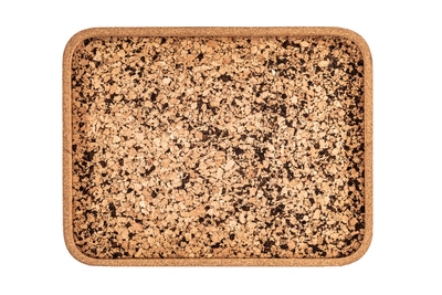 Tablett ZicZac Querco Coal 42 x 32,5 cm