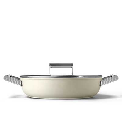 Tiefe Pfanne Smeg 50's Style Cream 28 cm