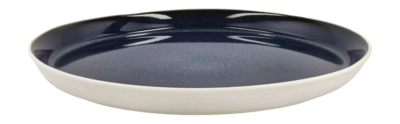 Essensteller Bitz Gastro White / Dark Blue 27 cm (6er-Set)