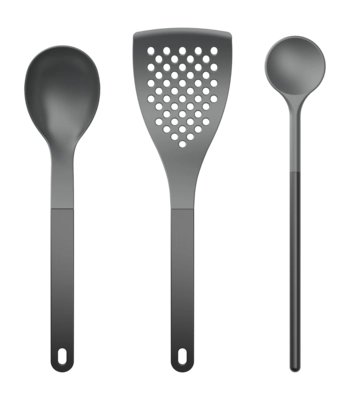 Küchen-Set Rosti 1 Optima Black Nylon (Set von 3)