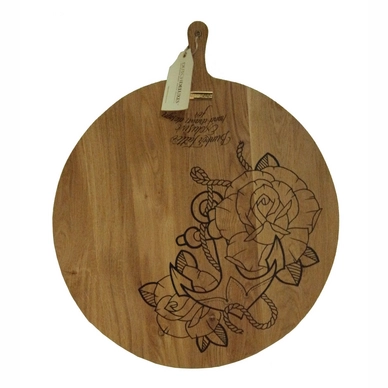 Trenchierbrett Dutchdeluxes Round Tattoo Anchor