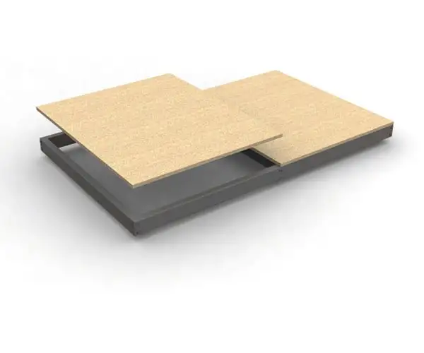 Zusatzebene für Schwerlastregal WOOD BEAST | BxT 210x60cm | Fachlast 500kg | Spanplatten-Fachboden | Grau