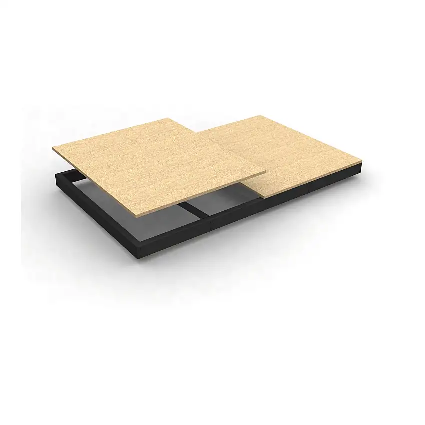 Zusatzebene für Schwerlastregal WOOD BEAST | BxT 240x75cm | Fachlast 400kg | Spanplatten-Fachboden | Anthrazit