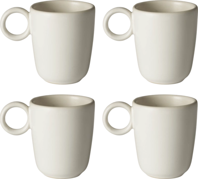 Espressotasse Bolia Edge Ecru 113 ml (Set von 4)