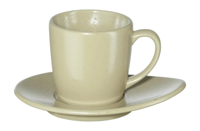 Espressotasse mit Untertasse ASA Selection Cuba Panna Sand 60 ml