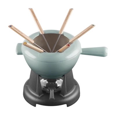 Fondue-Set Le Creuset Mode Sea Salt