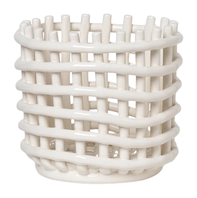 Obstkorb Ferm Living Ceramic Small Off-White