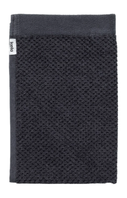 Gästehandtuch Kela Lavinia Schwarz - 30 x 50 cm