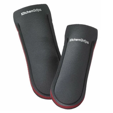 Pfanne Griffhalter Kitchengrips Griffüberzug Rot Grau