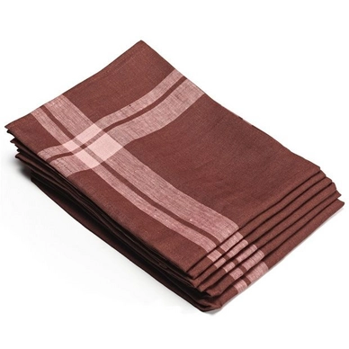 6 Geschirrtücher Libeco Hudson Chocolate Leinen