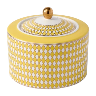 Vorratsbehälter POLSPOTTEN Jar Chess Low Yellow