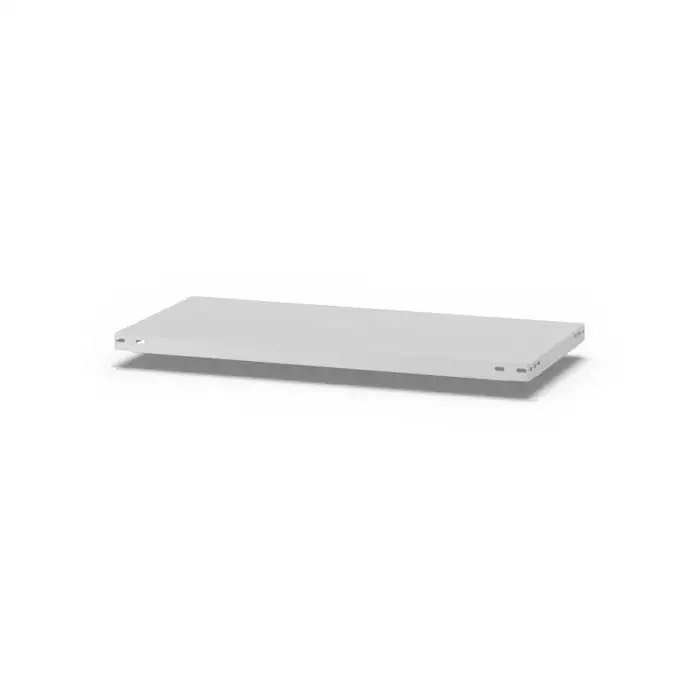Zusatzebene für Antibakterielles Fachbodenregal Stecksystem MAGNUS Made in Germany | BxT 100x40cm | Traglast 145kg | Antibakterielle Beschichtung | Weiß