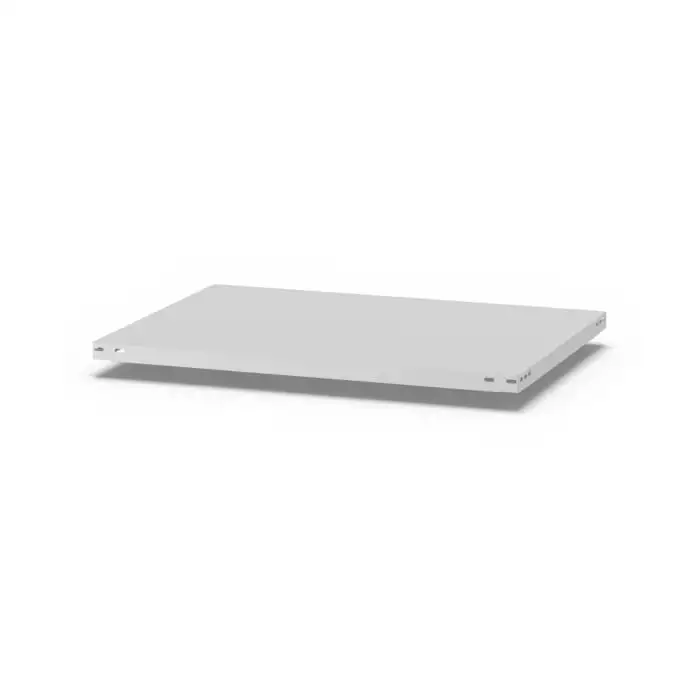 Zusatzebene für Lebensmittel-Fachbodenregal Stecksystem MAGNUS Made in Germany | BxT 100x60cm | Fachlast 140kg | Hygienische Beschichtung | Weiß