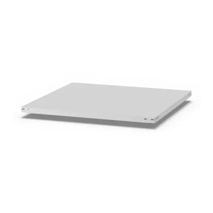 Zusatzebene für Antibakterielles Fachbodenregal Stecksystem MAGNUS Made in Germany | BxT 100x80cm | Traglast 130kg | Antibakterielle Beschichtung | Weiß