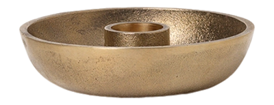 Kerzenhalter Ferm Living Bowl Single Brass