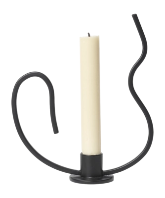 Kerzenhalter Ferm Living Valse Low Black