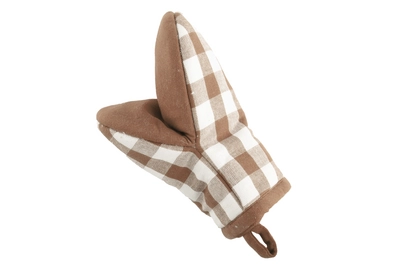 Küchenhandschuhe Tiseco Home Studio Gingham Cognac (2er-Set)