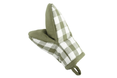 Küchenhandschuhe Tiseco Home Studio Gingham Green Olive (2er-Set)