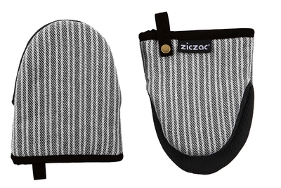 Ofenhandschuhe ZicZac Venton Grey / Black (2er-Set)