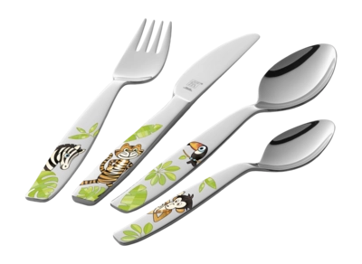 Kinderbesteckset Zwilling Jungle (4-)