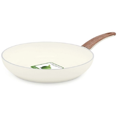 Bratpfanne GreenPan WoodBe Creme 28 cm