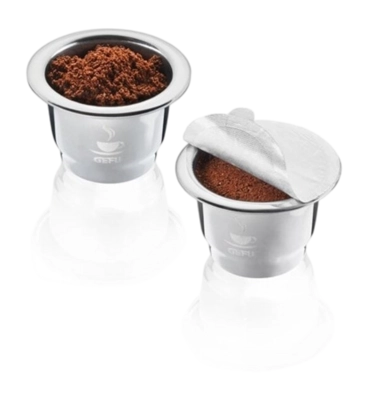 Kaffeekapseln Gefu Conscio Silber (2-teilig)