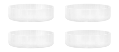 Schüsseln Ferm Living Ripple Frosted 12 cm (4er-Set)
