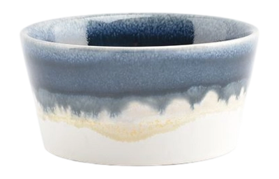 Schüssel Salt & Pepper Flow Blue / White 10 cm (4er-Set)