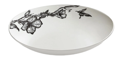 Schüssel Serax Oval S Magical Blossom Unity Tableware by Tomorrowland White 18 cm