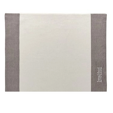 4 Tischsets Aquanova Love4Food Taupe (Baumwolle)