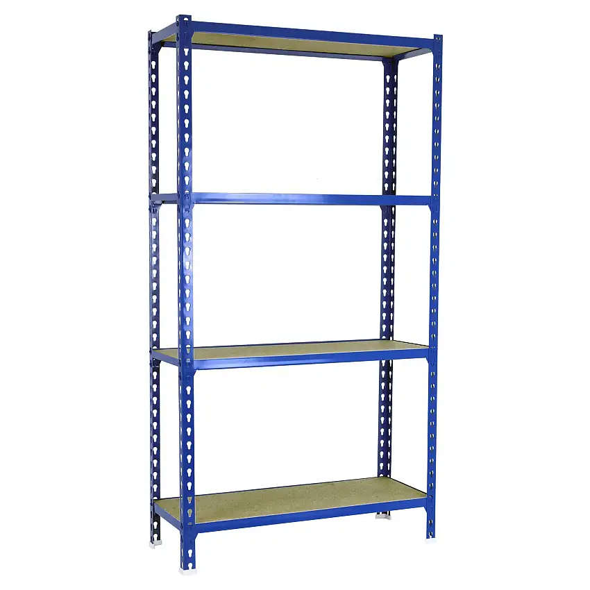 Schwerlastregal BABY MULI | HxBxT 90x110x50cm | 3 Fachböden | Fachlast 200kg | Grau | Lagerregal Kellerregal Werkstattregal Metallregal Fachbodenregal Steckregal