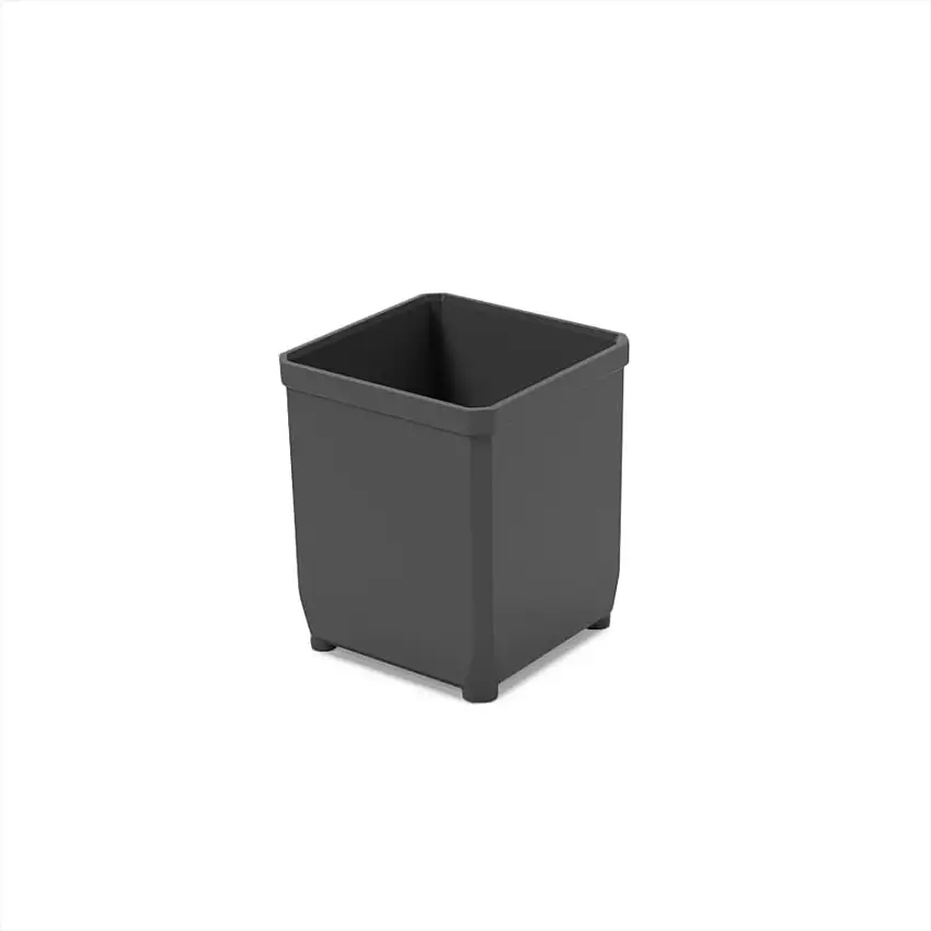 Einsatzkasten für MetaBox | BxT 1x1cm | Passend zur MetaBox M mit der Höhe 14,5cm | Schwarz | Einsatzboxen Schubladen Sortierboxen