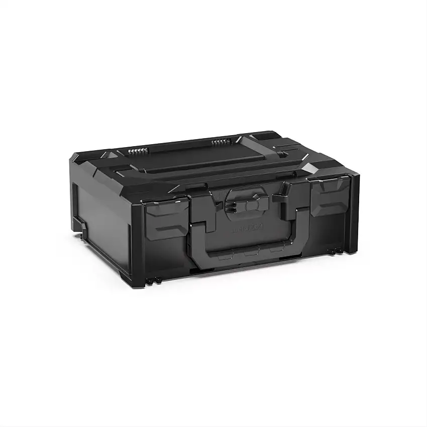 Werkzeugkoffer MetaBox S | HxBxT 14,5x30x40cm | 11,1 Liter | Mit Deck- & Frontgriff | ABS-Kunststoff | Verschlüsse Schwarz | Werkzeugkoffer, Transportbox, Systemkoffer