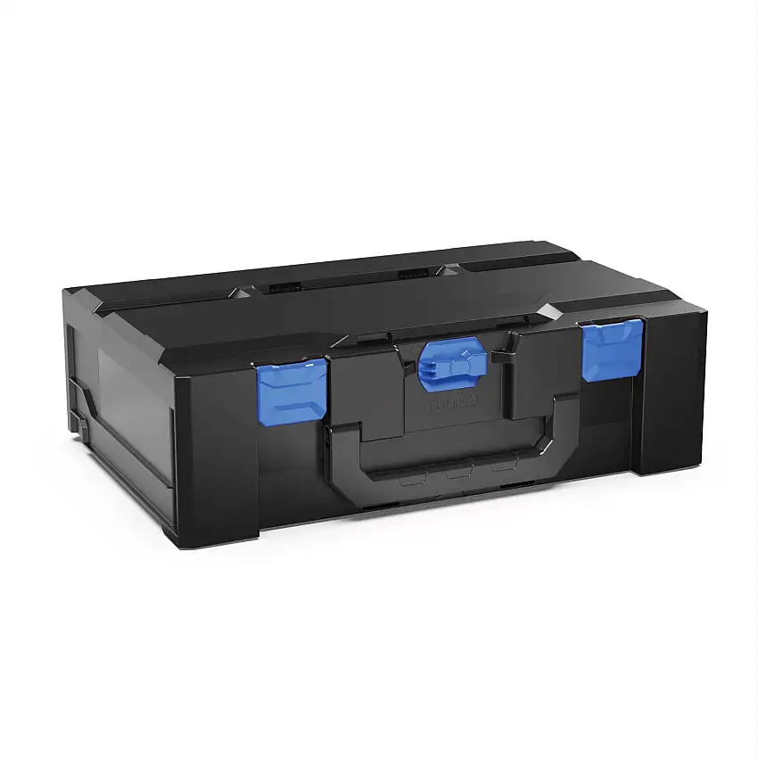 Werkzeugkoffer MetaBox XL | HxBxT 18,5x30x60cm | 30,8 Liter | Mit Frontgriff | ABS-Kunststoff | Verschlüsse Blau | Werkzeugkoffer, Transportbox, Systemkoffer