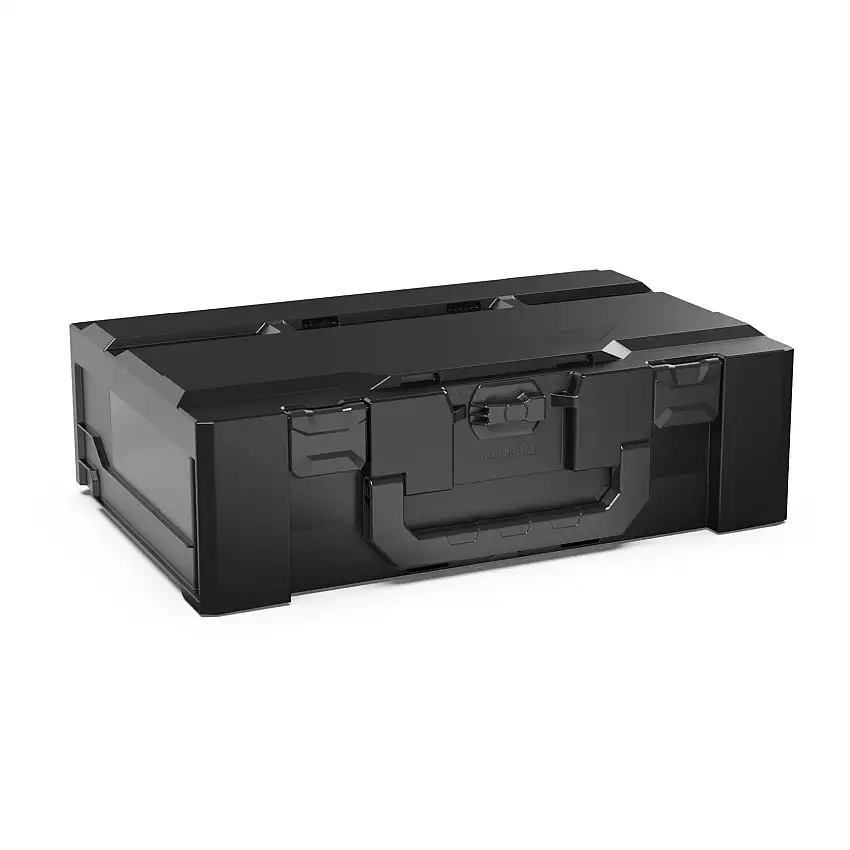 Werkzeugkoffer MetaBox XL | HxBxT 18,5x30x60cm | 30,8 Liter | Mit Frontgriff | ABS-Kunststoff | Verschlüsse Schwarz | Transportbox, Systemkoffer, Klappkoffer