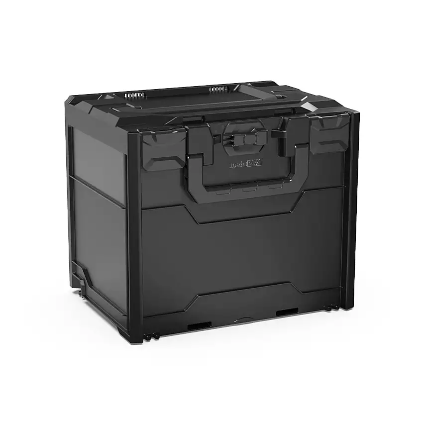 Werkzeugkoffer MetaBox S | HxBxT 34x30x40cm | 31 Liter | Mit Deck- & Frontgriff | ABS-Kunststoff | Verschlüsse Schwarz | Werkzeugkoffer, Transportbox, Systemkoffer