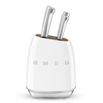 Messerblock Smeg 50's Style White (7-delig)