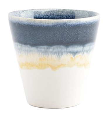 Tasse Salt & Pepper Flow Blue / Yellow / White 180 ml (4er-Set)