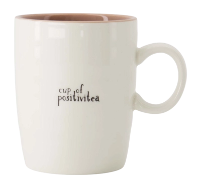 Tasse Zusss Cup Of Positivitea Weiß / Lila / Schwarz