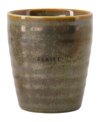 Tasse Zusss Geniet Weiß / Grün 330 ml