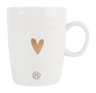 Tasse Zusss Hartje Gold Weiß 640 ml
