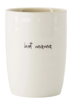 Tasse Zusss Hot Mama Weiß / Sand / Schwarz 290 ml