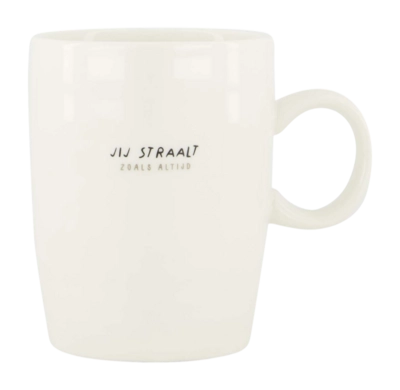 Tasse Zusss Jij Straalt Weiß / Schwarz 500 ml
