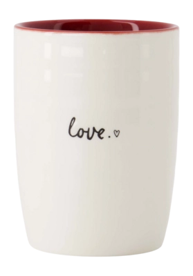 Tasse Zusss Love Weiß / Rot 290 ml