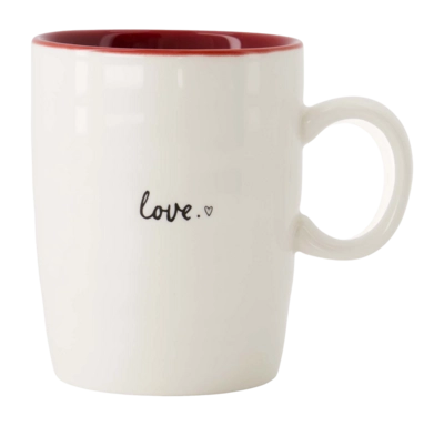 Tasse Zusss Love Weiß / Rot / Schwarz 500 ml