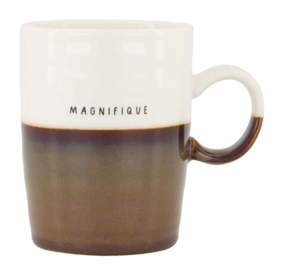 Tasse Zusss Magnifique Weiß / Braun 500 ml