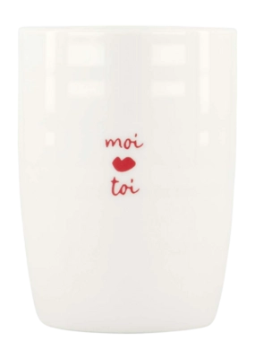 Tasse Zusss Moi Toi Weiß / Rot 500 ml
