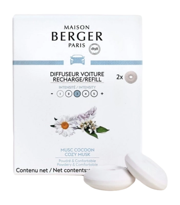 Nachfüllung Maison Berger Autoparfum Musc Cocoon 2 Stück