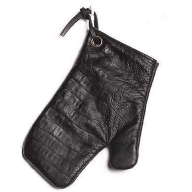 Ofenhandschuh Dutchdeluxes Ultimate Oven Glove Croco Schwarz